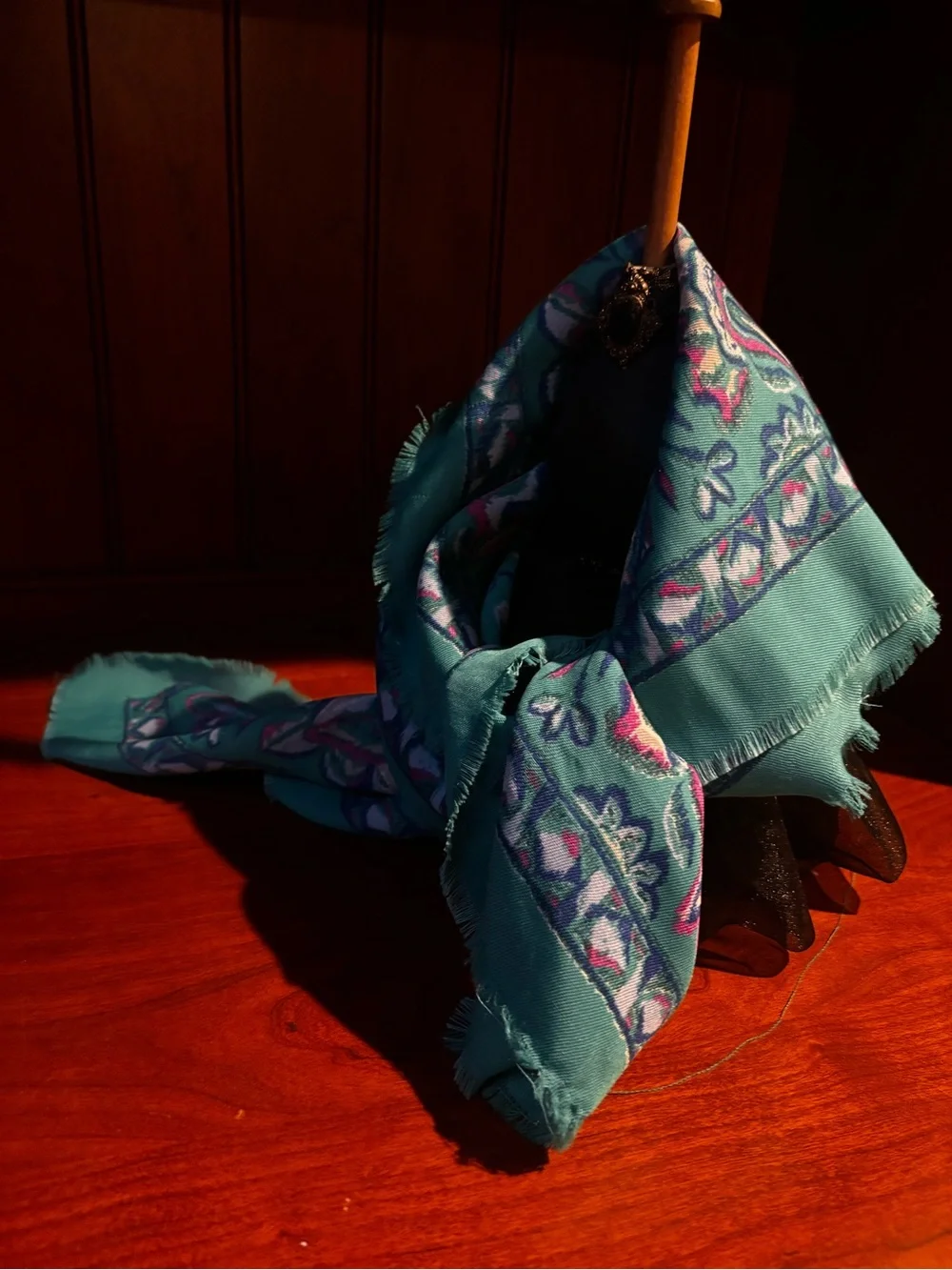 vintage Challis by Berkshire polyester scarf